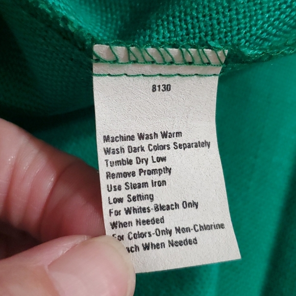 RRRRRUSS Div. of Russ Togs VINTAGE green pleated skirt side button detail 14 NWT - Picture 5 of 9